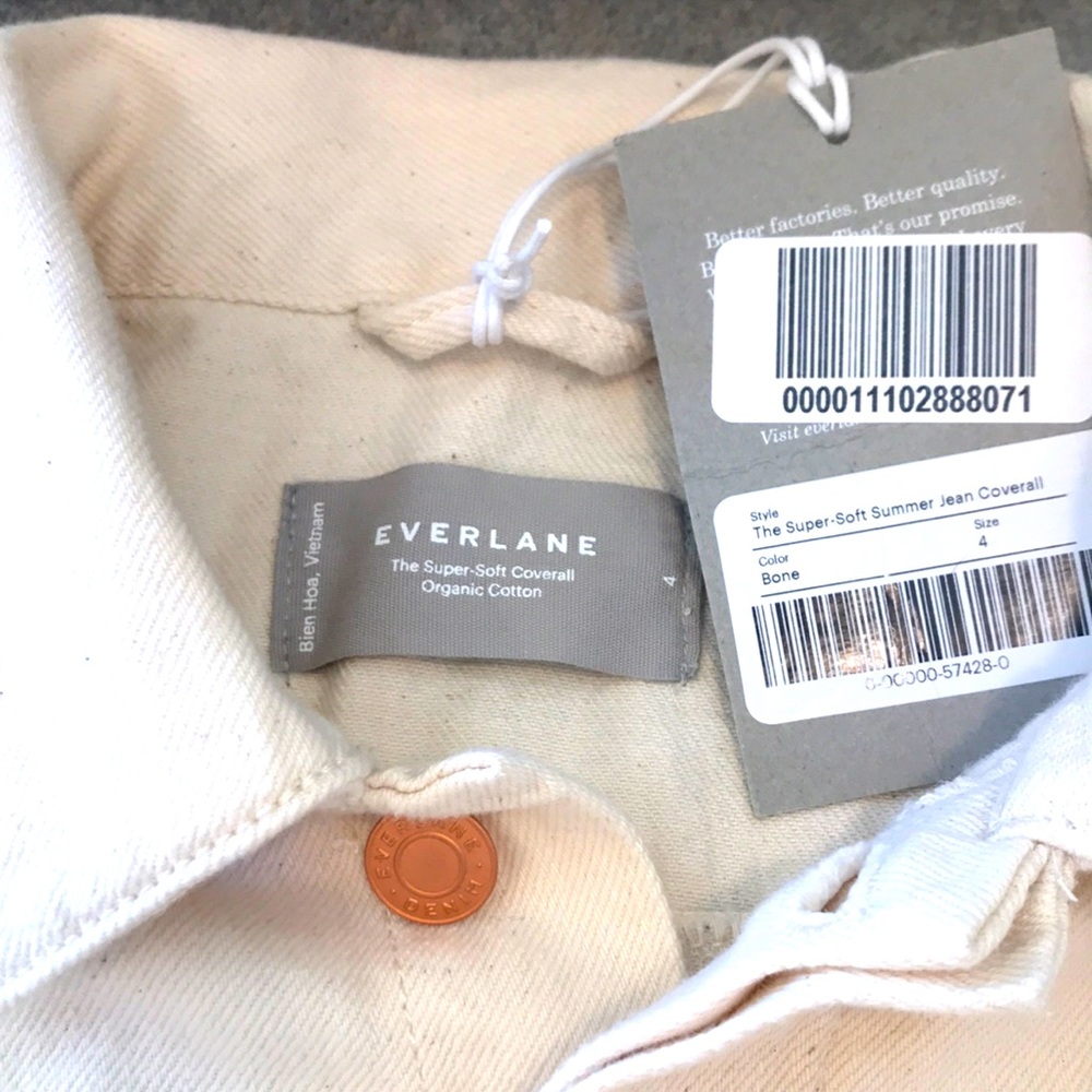 Brand New Everlane Denim Jumpsuit - Size 4